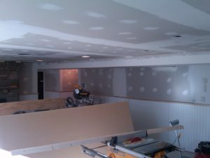 basement drywall